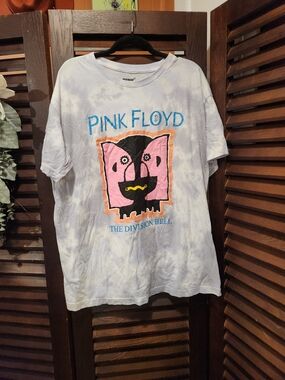 Pink Floyd The Division Bell Graphic Tee - White/Pink